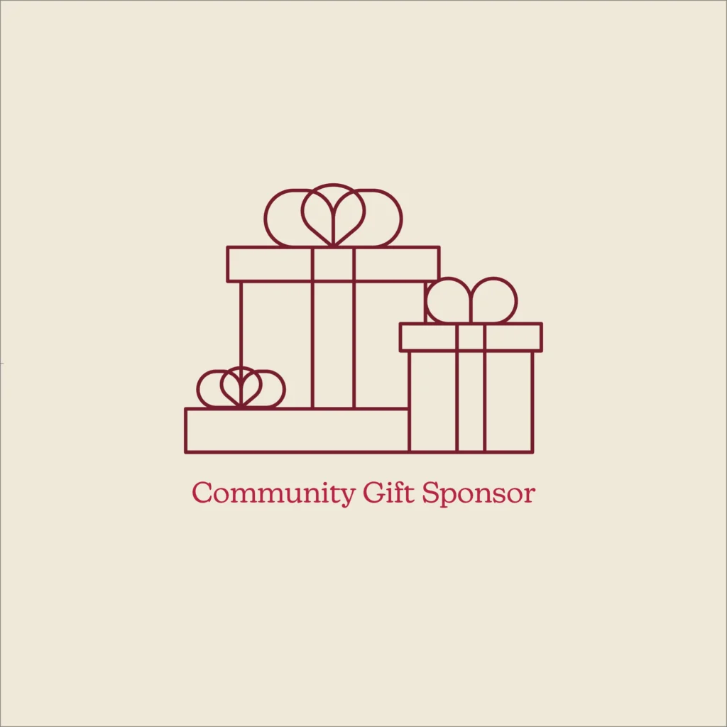 Stylized gift boxes with hearts